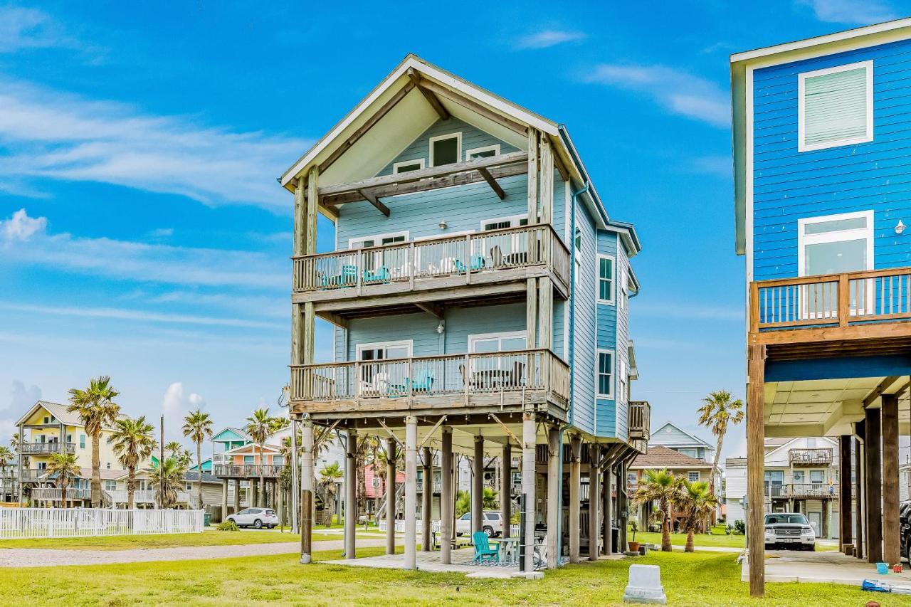 8-Mile Beachfront Villa Galveston Kültér fotó